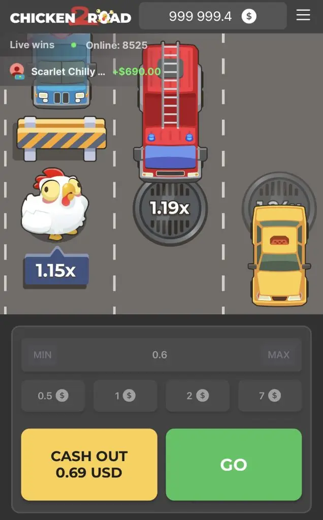 Playing Chicken Road 2 on Mobile
